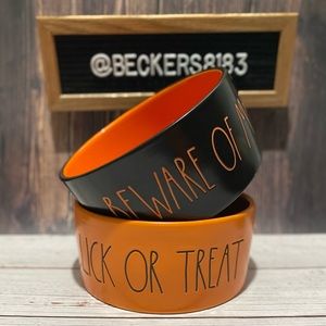 RAE DUNN | “BEWARE OF ME” “LICK OR TREAT” 6” Bowl Set